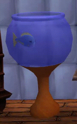 A Blueback Tuna can be placed in a Fishbowl